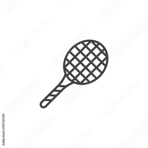 Racquet Icon. symbol for mobile concept and web design.