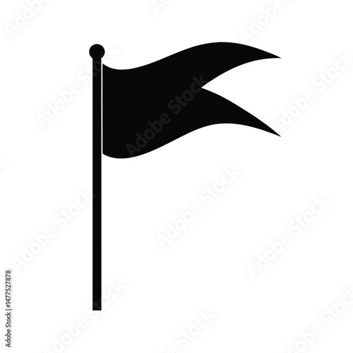 flag icon black silhouette 