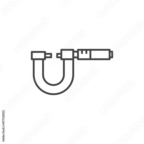 Micrometer Icon. symbol for mobile concept and web design.
