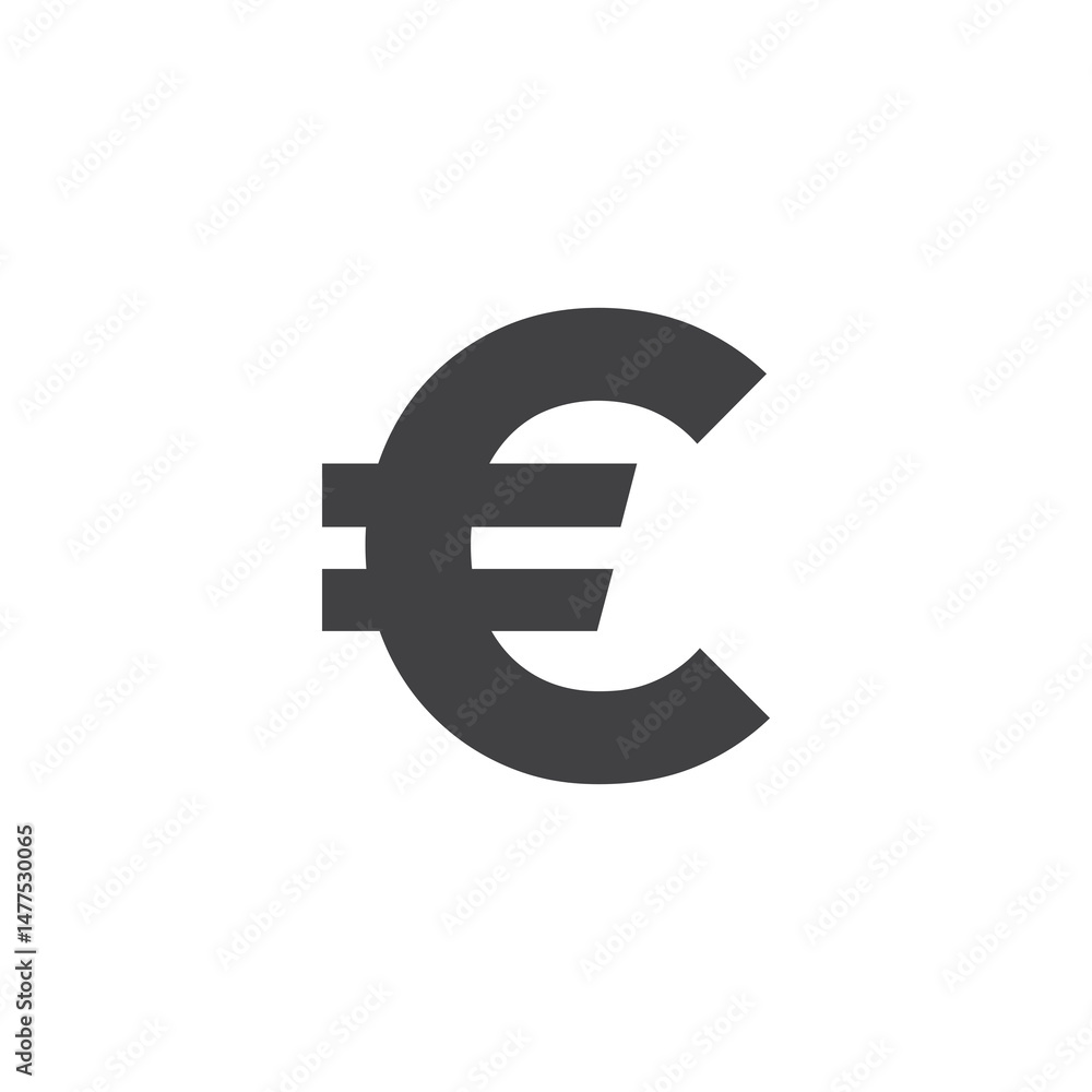 Obraz premium Euro Icon. symbol for mobile concept and web design.