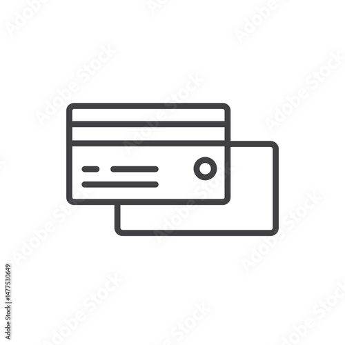 Credit card Icon. symbol for mobile concept and web design.