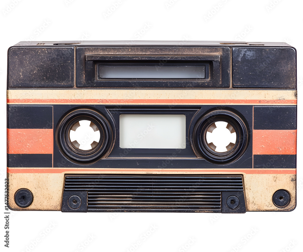 Obraz premium retro cassette tape, isolated background.