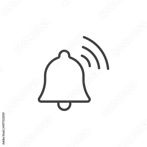 Bell ring Icon. symbol for mobile concept and web design.