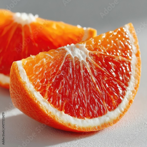 Blood orange slices closeup