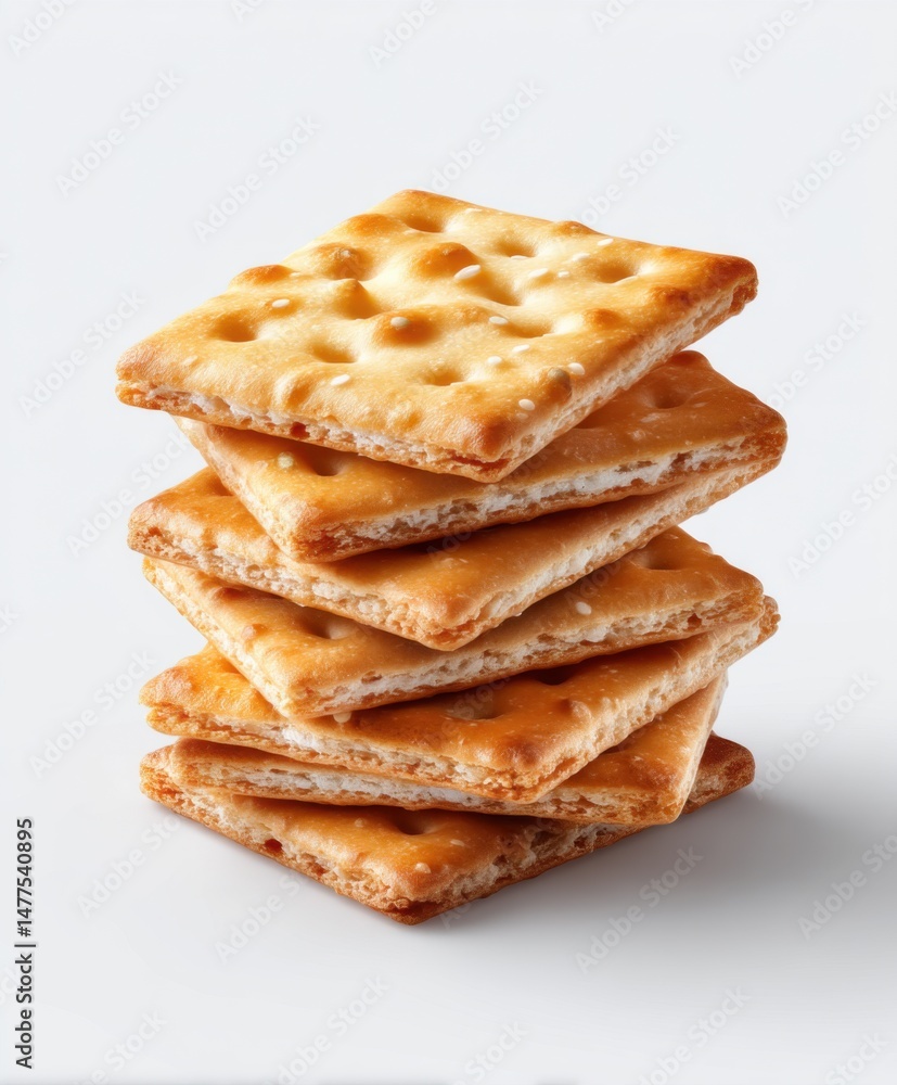 Crispy Saltine Crackers Delicious Crunchy Snack Crispy Saltine Crackers Delicious Crunchy Snack