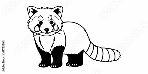 A funny white polar bear cub, a wild mammal vector illustration, isolated as a cartoon character