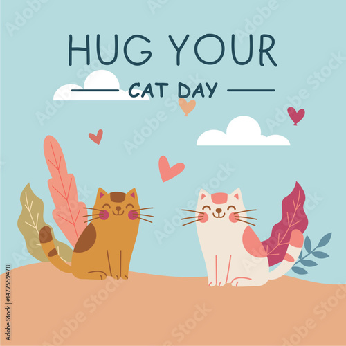 cat with a heart