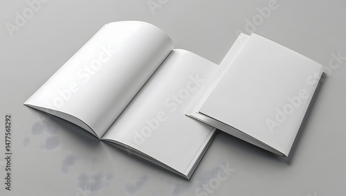 Blank Brochure Mockup: Modern Design styl.Generated with AI