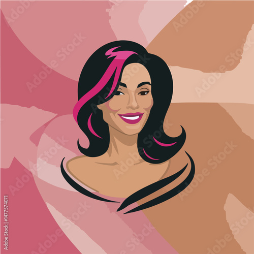 A stylish and elegant beauty salon logo design featuring feminine typography, floral elements, and beauty icons like scissors, hair dryers, and makeup brushes. Ideal for beauty parlors, hair studios, 