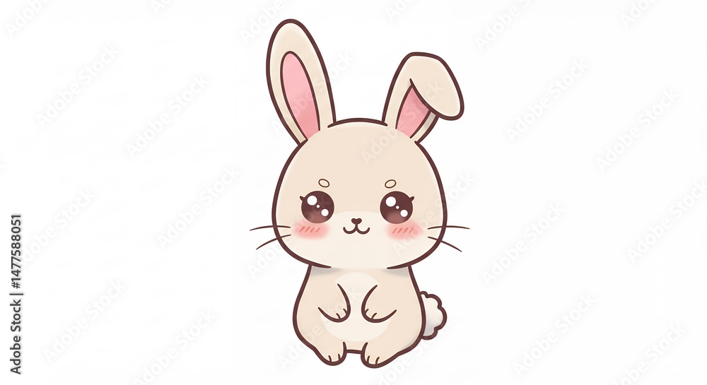 Cute cartoon rabbit illustration Cute cartoon rabbit illustration