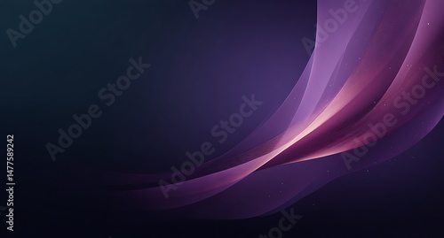 Elegant Purple and Dark Blue Abstract Wave Design Background for Digital Projects and Presentations