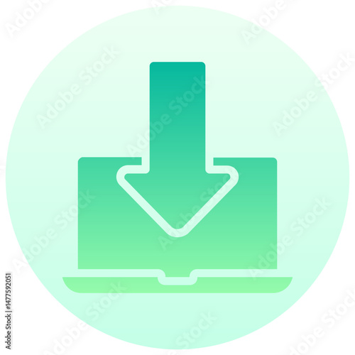 download vector round gradient icon