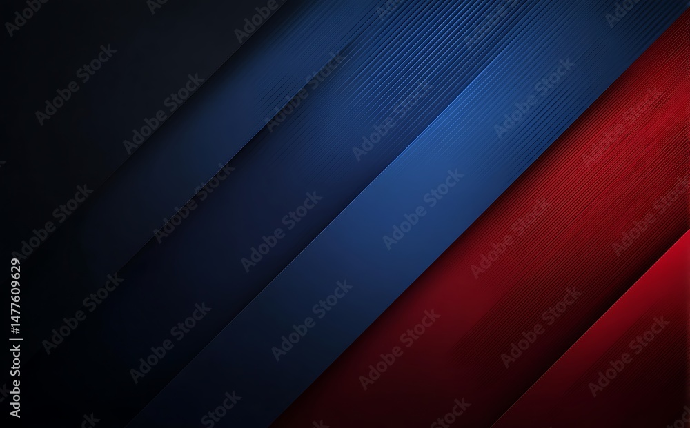 Fototapeta premium Abstract Red and Blue Diagonal Stripes Background Design for Modern Presentations and Web Design Projects