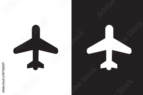 Plane icon set. Airplane icon vector. Flight transport symbol. Travel illustration. Holiday symbol
