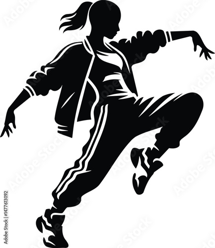 Footwork Dancer Vector