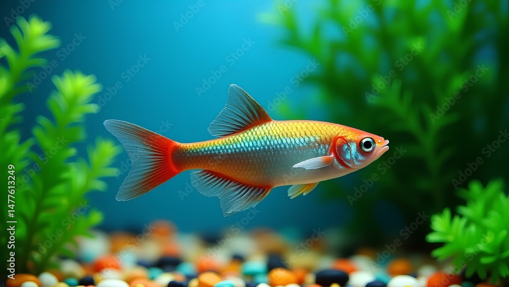 Fototapeta premium tropical fish in aquarium