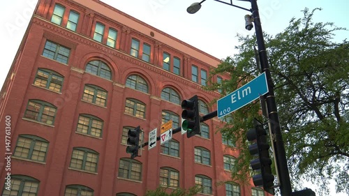 Elm Street Sign Dallas Texas School Book Depository