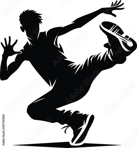 Street Dance Silhouette Icon