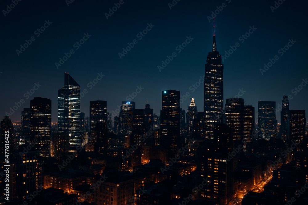 Obraz premium new york city at night