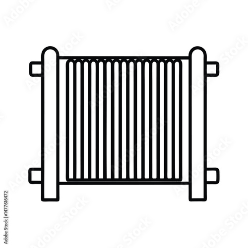 radiator isolated on white background