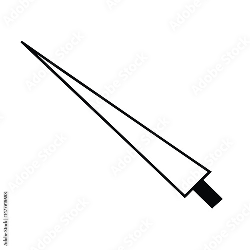 vector illustration of a pencil