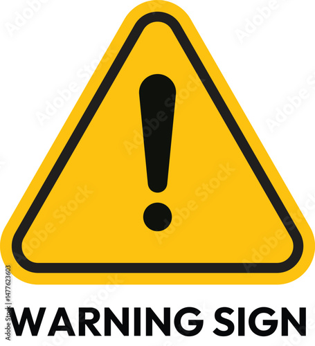 Warning sign symbol 