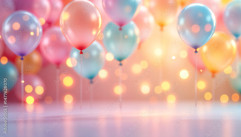 Vibrant and colorful balloons filling the frame, their translucent surfaces catching the light and creating a festive atmosphere. The scene exudes joy and anticipation. Vibrant and colorful balloons filling the frame, their translucent surfaces catching the light and creating a festive atmosphere. The scene exudes joy and anticipation.