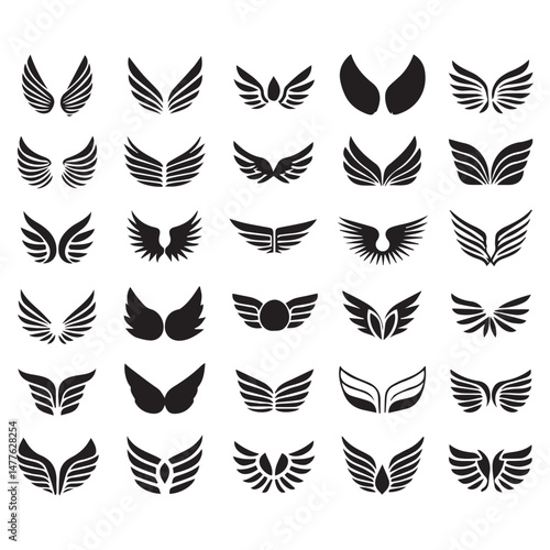 Elegant Wing Silhouettes Collection