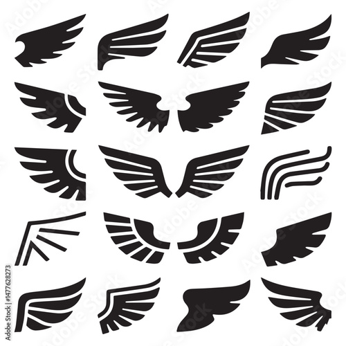 Elegant Wing Silhouettes Collection