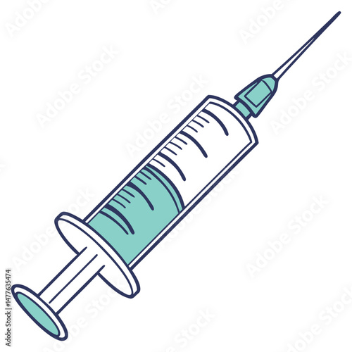 syringe isolated on white