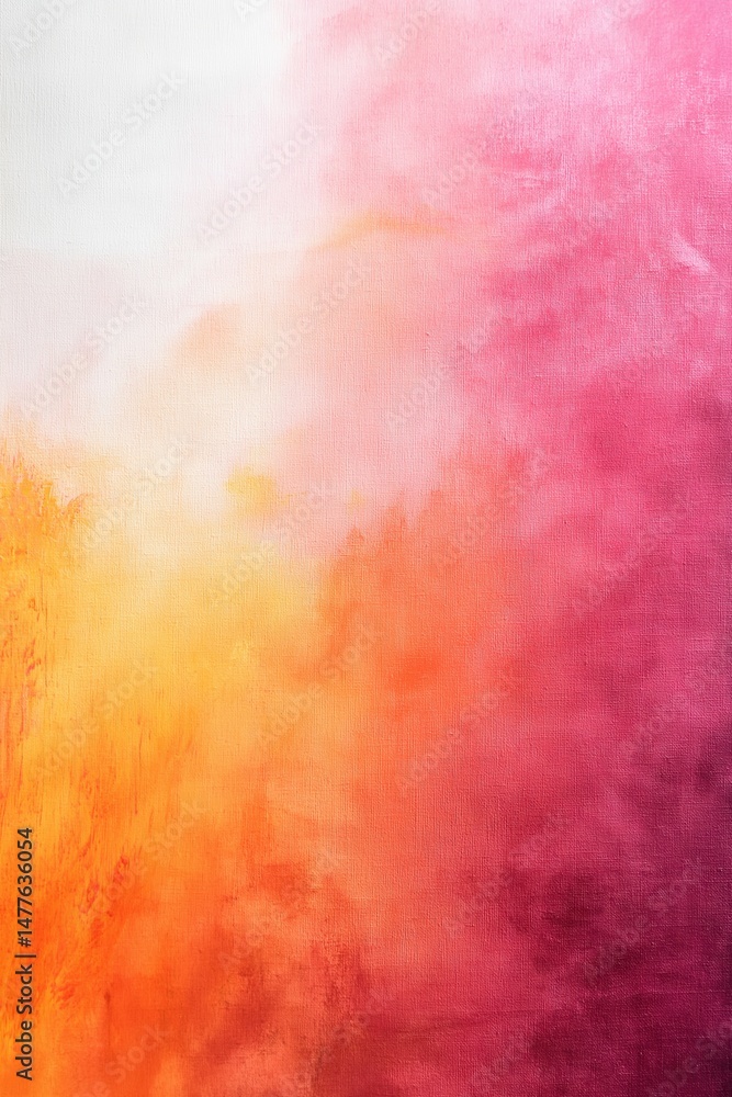 Fototapeta premium Abstract color gradient texture with warm orange and pink tones. Soft artistic background