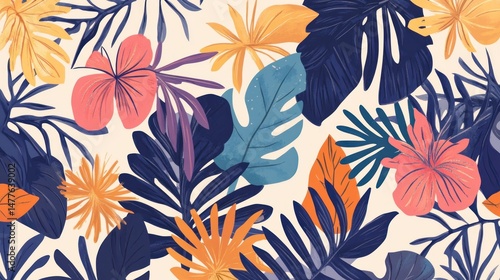 Tropical Floral Pattern