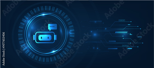 concept of artificial intelligence, chat bot, AI agent