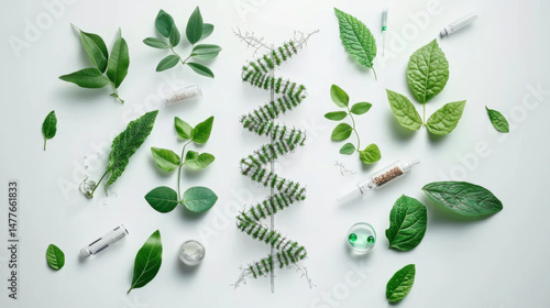 Biology laboratory nature and science, plant and environmental study
