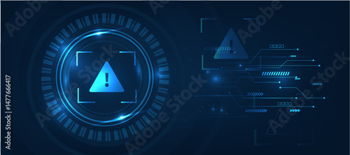 alert scam fraud protection, futuristic modern cyber background
