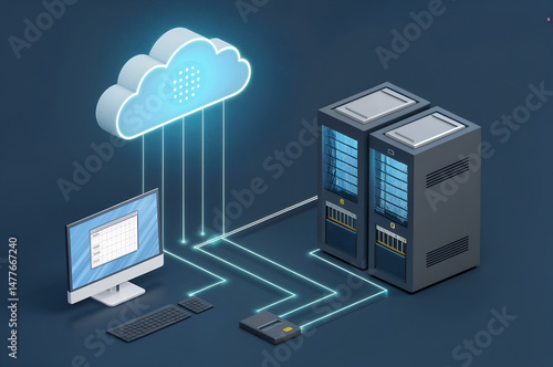 Cloud computing server data network technology storage system connection infrastructure solutions