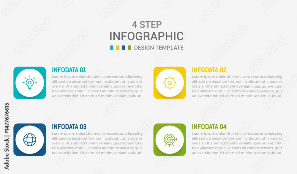 Four Step Infographic element design Vector template for presentation. process diagram and presentations step, workflow layout, banner, flow chart, info graphic vector illustration. Four Step Infographic element design Vector template for presentation. process diagram and presentations step, workflow layout, banner, flow chart, info graphic vector illustration.
