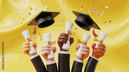 Graduation Celebration Illustration