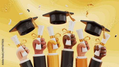 Graduation Celebration Illustration