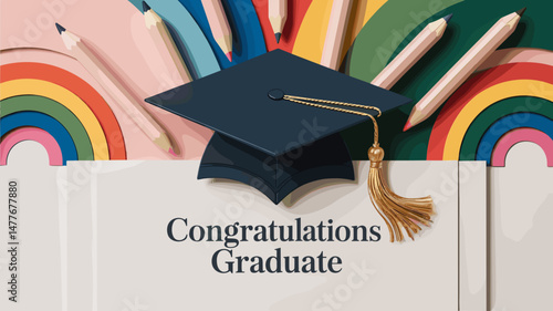 Graduation Celebration Illustration