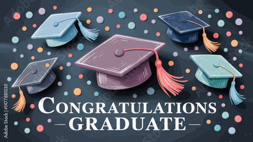 Graduation Celebration Illustration