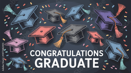 Graduation Celebration Illustration