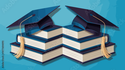 Graduation Celebration Illustration