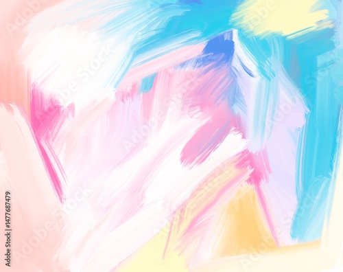 Abstract Pastel Brush Stroke Background