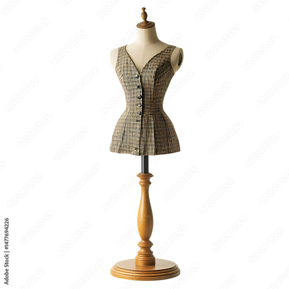 Obraz premium Tailors dress form mannequin png