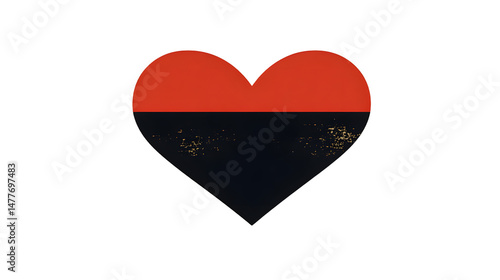 A Bold Artistic Representation of Love through a Unique Heart Design in Red and Black Colors Free Download A Bold Artistic Representation of Love through a Unique Heart Design in Red and Black Colors - GFXLoad