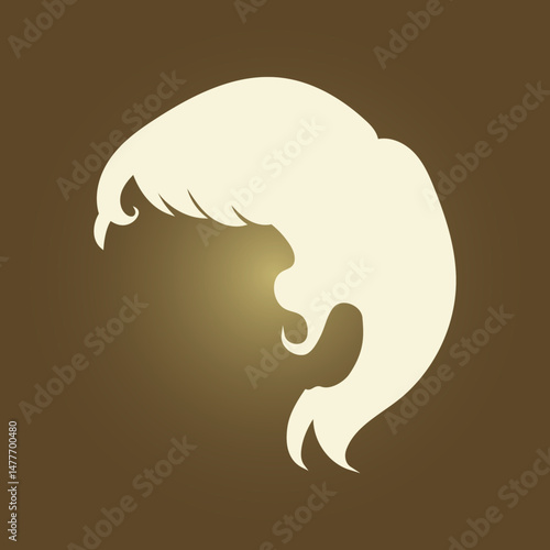 Hair trendy artwork ravishing abstract vector illustration colorful useful design