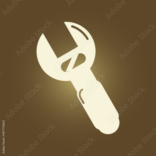 Wrench trendy artwork ravishing abstract vector illustration colorful useful design
