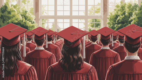 Graduation Celebration Illustration