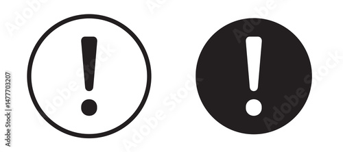 Risk icon in black modern and lines and solid